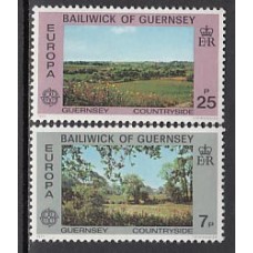 Guernsey - Correo 1977 Yvert 142/3 ** Mnh Paisajes