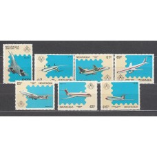 Nicaragua - Correo 1986 Yvert 1428/31 + A 1146/8 ** Mnh