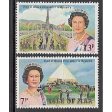 Man - Correo 1979 Yvert 143/4 ** Mnh Isabel II