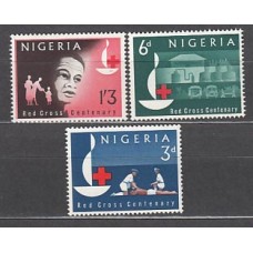 Nigeria - Correo Yvert 143/5 ** Mnh   Cruz roja