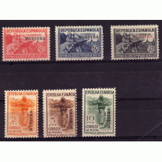 España II República 1938 Edifil 795M/800M ** Mnh  Bonita