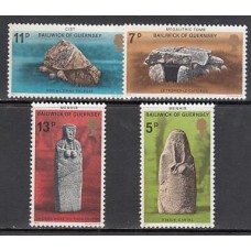 Guernsey - Correo 1977 Yvert 144/7 ** Mnh Monumentos prehistóricos