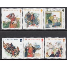 Man - Correo 2008 Yvert 1450/5 ** Mnh Los Vikingos