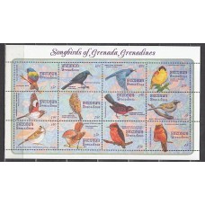 Grenada-Grenadines - Correo Yvert 1452/63 ** Mnh Fauna aves
