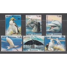 Nueva Zelanda - Correo 1996 Yvert 1455/60 ** Mnh Fauna Marina.