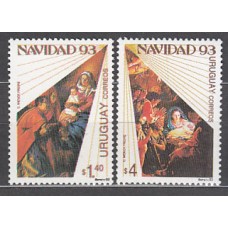 Uruguay - Correo 1993 Yvert 1455/6 ** Mnh Navidad