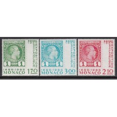 Monaco - Correo 1985 Yvert 1456/8 ** Mnh   Primer sello de Monaco