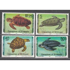 San Vicente-Grenadines - Correo Yvert 146/9 ** Mnh Fauna tortugas