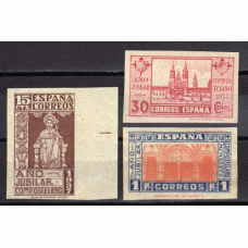 España Estado Español 1937 Año Compostelano  Edifil 833s/5s * Mh