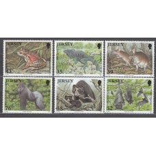 Jersey - Correo 2009 Yvert 1468/73 ** Mnh Fauna