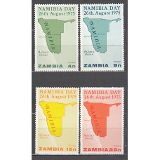Zambia - Correo Yvert 147/50 ** Mnh   Mapa