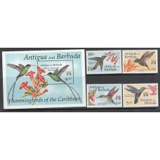 Antigua Correo Yvert 1475/8+Hb 234 ** Mnh Fauna aves