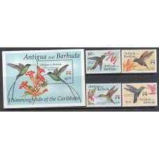 Antigua Correo Yvert 1475/8+Hb 234 ** Mnh Fauna aves