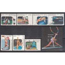 Nicaragua - Correo 1987 Yvert 1477/8 + A 1215/9 + H 181 ** Mnh