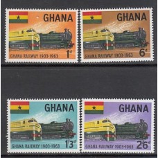 Ghana - Correo 1963 Yvert 148/51 ** Mnh  Trenes