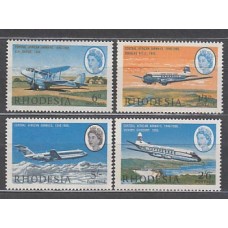 Rodesia del Sur - Correo Yvert 148/51 ** Mnh  Aviones