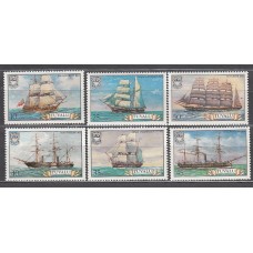 Tuvalu - Correo Yvert 148/53 ** Mnh Barcos