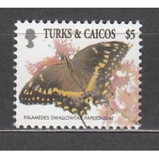 Turk y Caicos - Correo Yvert 1481 ** Mnh  Fauna mariposas