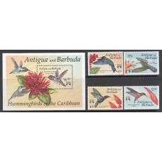 Antigua Correo Yvert 1483/6+Hb 236 ** Mnh Fauna aves