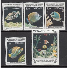 Monaco - Correo 1985 Yvert 1483/7 ** Mnh   Fauna peces
