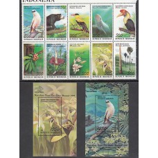 Indonesia - Correo 1996 Yvert 1483/92+Hb 108/9 ** Mnh  Fauna y flora