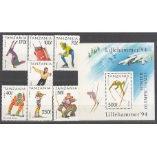 Tanzania - Correo Yvert 1492/8+H 228 ** Mnh  Deportes