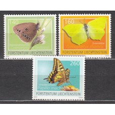 Liechtenstein Correo 2010 Yvert 1496/98 ** Mnh Fauna - Mariposas