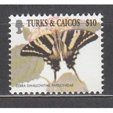 Turk y Caicos - Correo Yvert 1496 ** Mnh Fauna mariposas