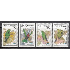 San Vicente - Correo Yvert 1498/501 ** Mnh Fauna aves
