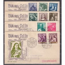 España II Centenario Sobres 1º Día 1963 Edifil 1498/507