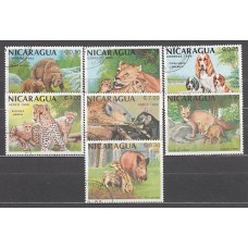 Nicaragua - Correo 1988 Yvert 1504/7 + A 1231/3 usado