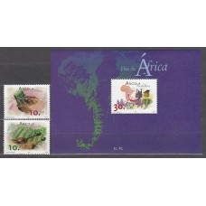 Angola Correo Yvert 1505/6+Hb 93 ** Mnh  Intrumentos musicales