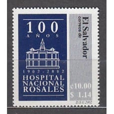 Salvador - Correo 2002 Yvert 1505 ** Mnh Hospital nacional