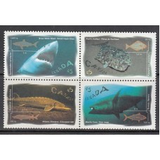 Canada - Correo 1997 Yvert 1511/4 ** Mnh Fauna. Peces