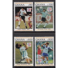 Ghana - Correo 1993 Yvert 1513/6 ** Mnh  Fauna fútbol