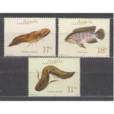 Angola Correo Yvert 1515A/C ** Mnh   Fauna peces