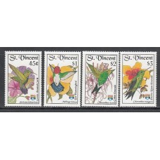 San Vicente - Correo Yvert 1516/9 ** Mnh Fauna aves