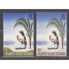 Gilbert y Elice - Correo Yvert 152/3 ** Mnh Navidad