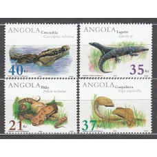 Angola Correo Yvert 1529/32 ** Mnh  Fauna reptiles