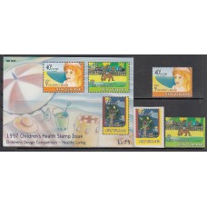 Nueva Zelanda - Correo 1997 Yvert 1530/2+H,116 ** Mnh