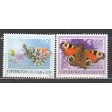 Liechtenstein Correo 2011 Yvert 1533/34 ** Mnh Fauna - Mariposas