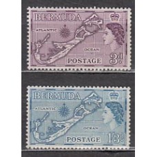 Bermudas - Correo Yvert 154/5 ** Mnh Mapas