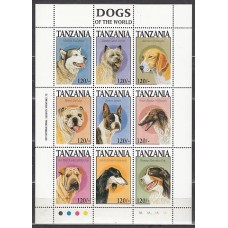 Tanzania - Correo Yvert 1547/55 ** Mnh  Fauna perros