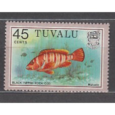 Tuvalu - Correo Yvert 154 ** Mnh Fauna. Peces