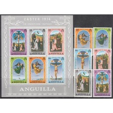 Anguilla Correo Yvert 155/60+Hb 4 * Mh Pinturas de Raphael