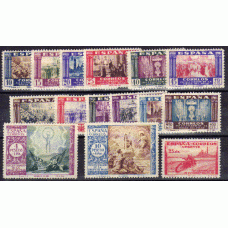 España Estado Español 1940 Edifil 889N/903N ** Mnh  Lujo  Pilar