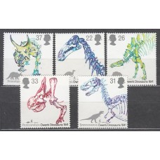 Gran Bretaña - Correo 1991 Yvert 1556/60 ** Mnh Dinosaurios