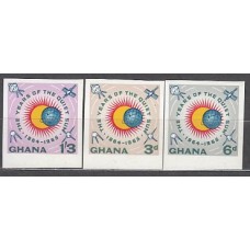 Ghana - Correo 1964 Yvert 156/58 sin dentar ** Mnh  Astro