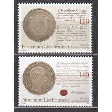 Liechtenstein Correo 2012 Yvert 1563/64 ** Mnh Numismatica