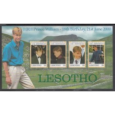 Lesotho - Correo Yvert 1578/81 ** Mnh  Principe William